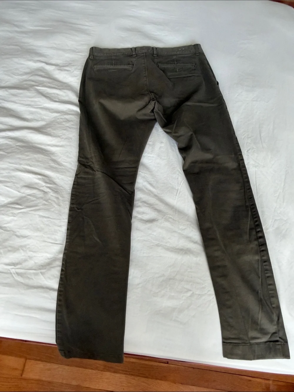 J. Crew Olive Stretch Skinny Chinos